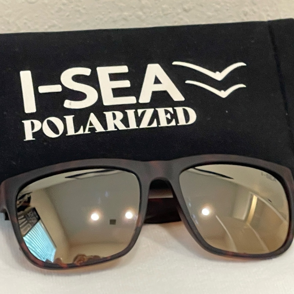 I-Sea Polarized Brown mirrored Sunglasses Tort Brown Wyatt